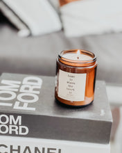 Load image into Gallery viewer, 8oz Custom Label Amber Candle