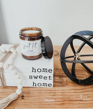 Load image into Gallery viewer, 8oz Custom Label Amber Candle