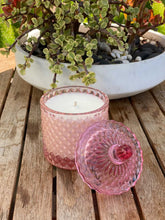 Load image into Gallery viewer, 9 oz Vintage Glass Quilted Candle