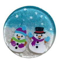 Load image into Gallery viewer, Resin Snowman Coaster Set
