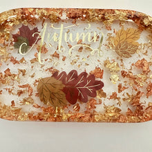 Load image into Gallery viewer, Autumn Gold Leaf Trinket Tray