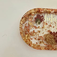 Load image into Gallery viewer, Autumn Gold Leaf Trinket Tray