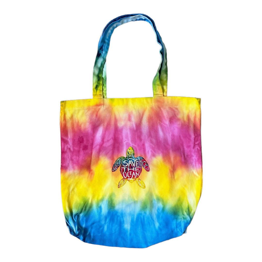 Tote Bag With Rainbow Recycle