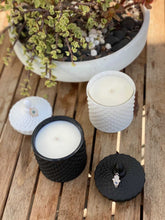 Load image into Gallery viewer, 9 oz Vintage Glass Quilted Candle
