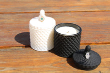 Load image into Gallery viewer, 9 oz Vintage Glass Quilted Candle
