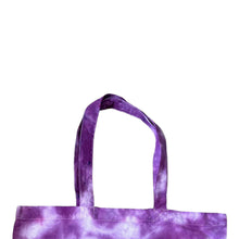 Load image into Gallery viewer, Purple Scrunch Tie Dye Tote Bag
