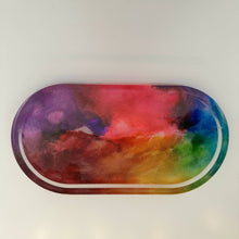 Load image into Gallery viewer, Oval Rainbow Trinket Tray
