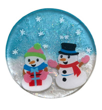 Load image into Gallery viewer, Resin Snowman Coaster Set
