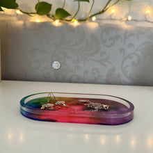 Load image into Gallery viewer, Oval Rainbow Trinket Tray
