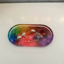 Load image into Gallery viewer, Oval Rainbow Trinket Tray
